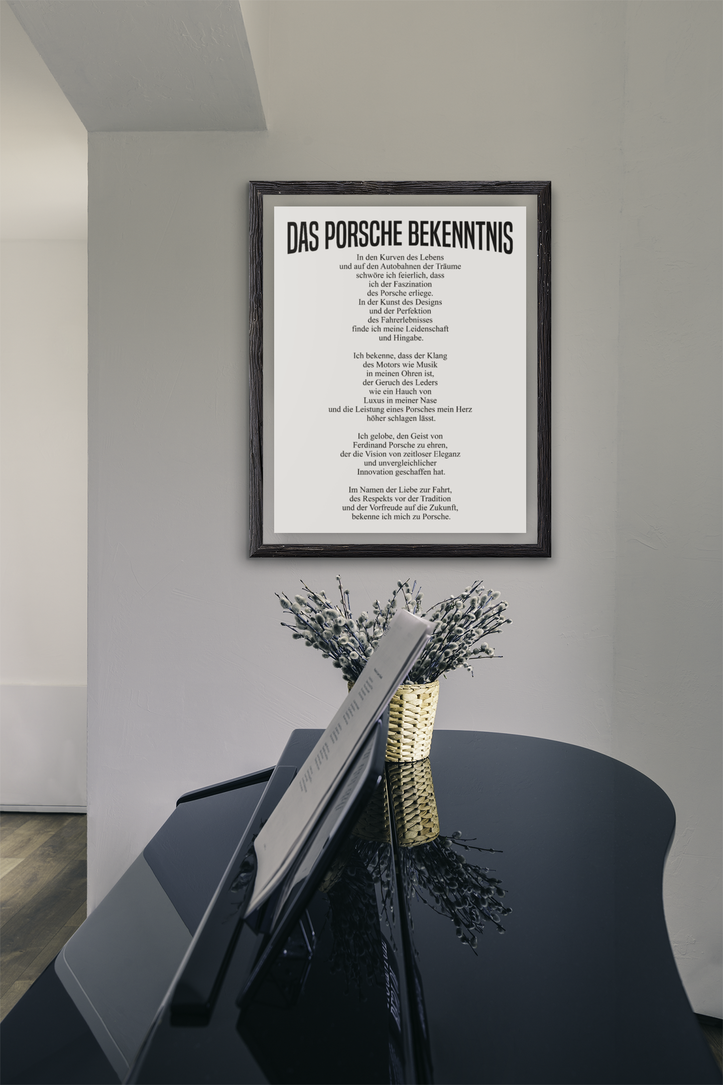 Porsche commitment poster