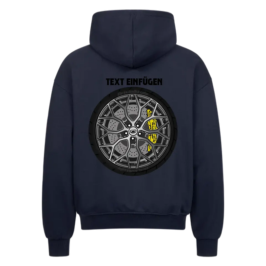 Custom Felgen Oversize Zip Hoodie (Backprint)