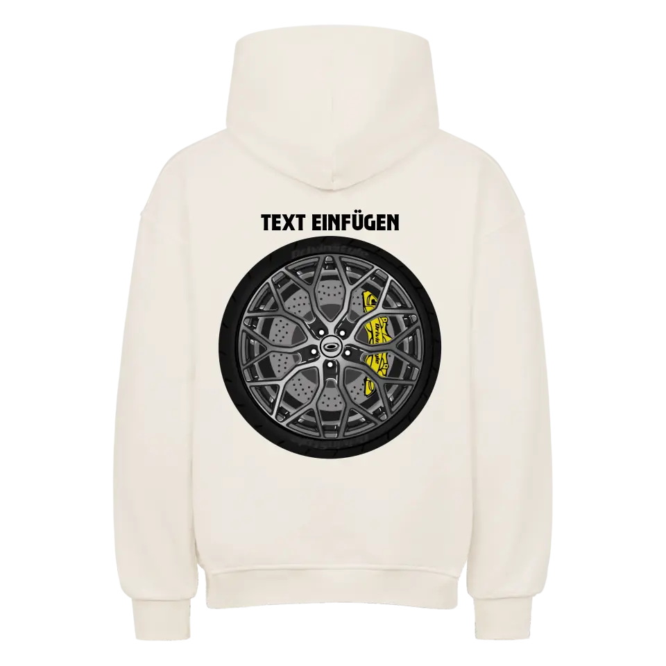 Custom Felge Oversize Hoodie (Backprint)