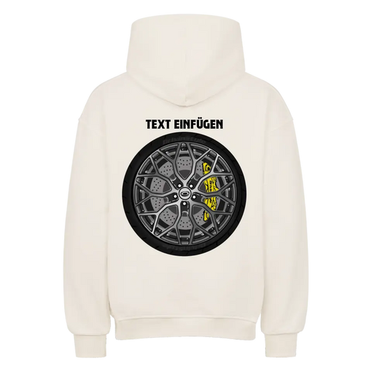 Custom Felge Oversize Hoodie (Backprint)