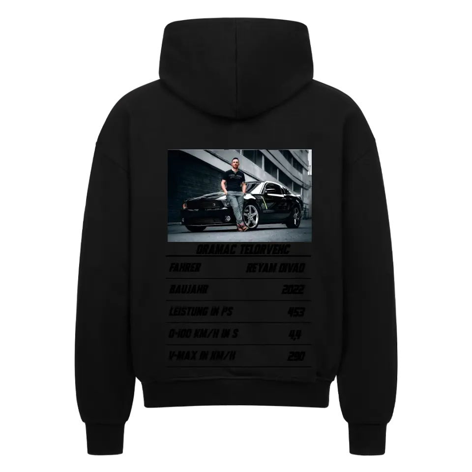 Oversize zipper hoodie