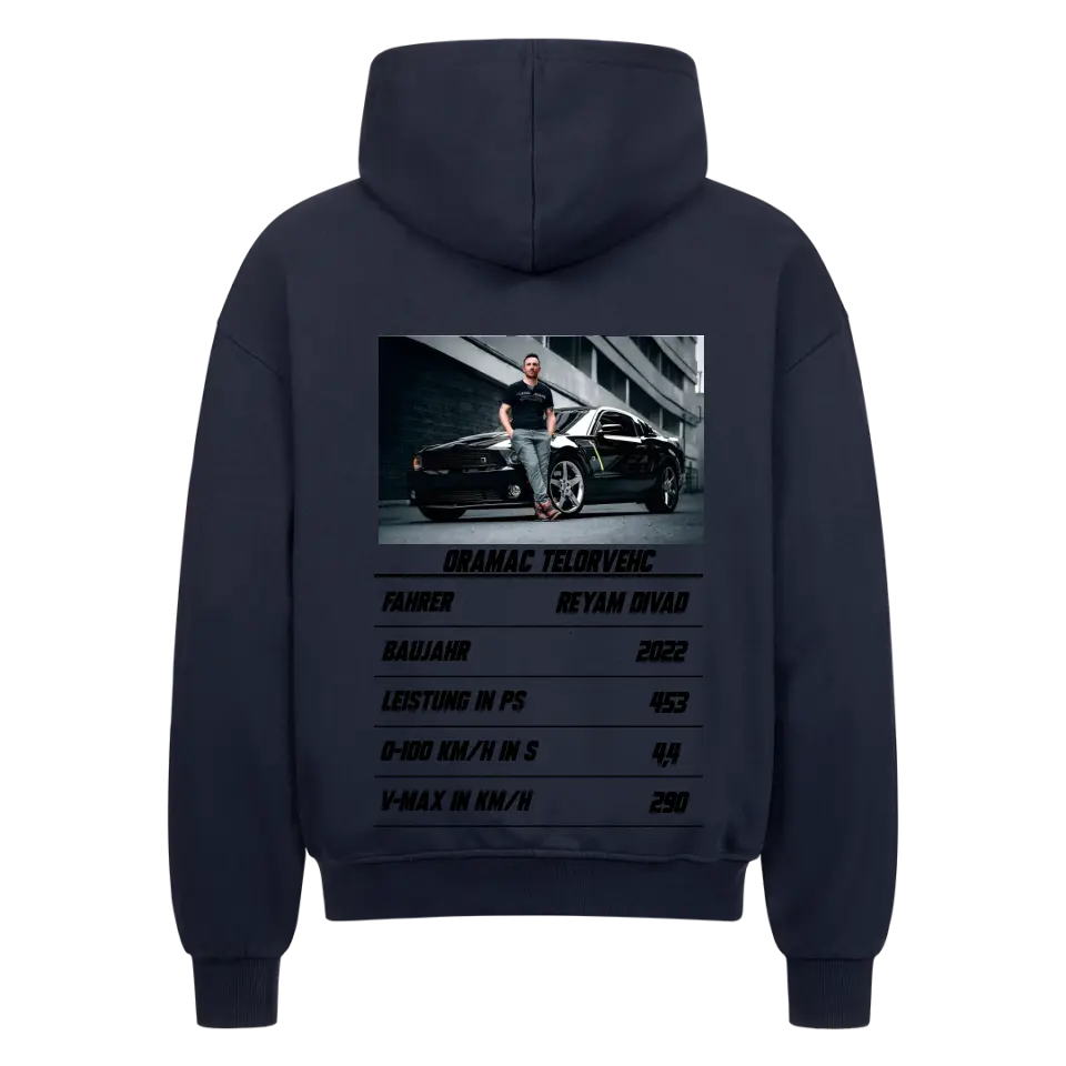 Oversize zipper hoodie