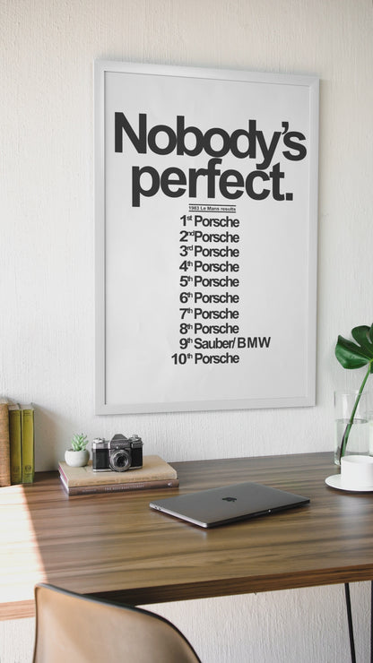 Nobody's Perfect Poster